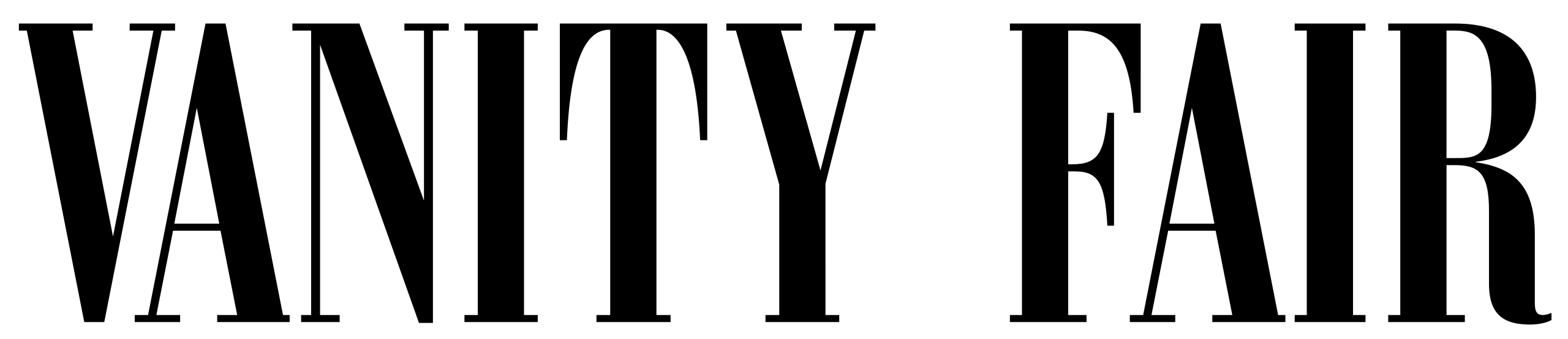 Vanity Fair Logo en noir